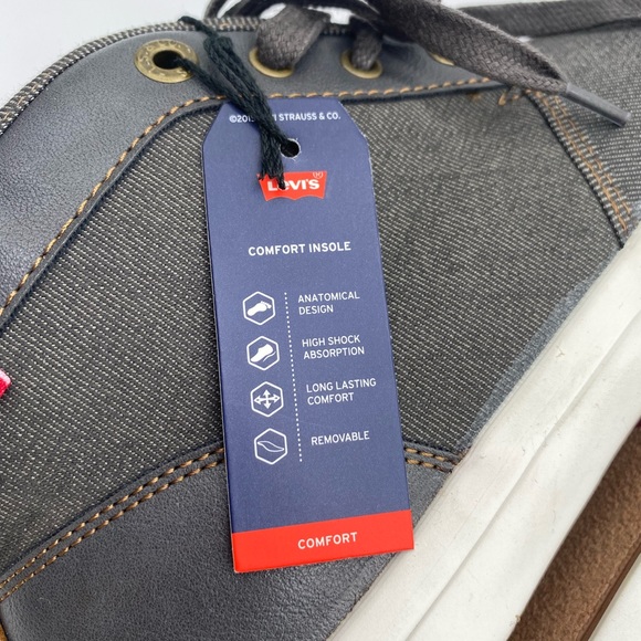 LEVIS CONCORD DENIM CHUAAK MID
TRAINERS SNEAKER 9 1/2 - Picture 4 of 7